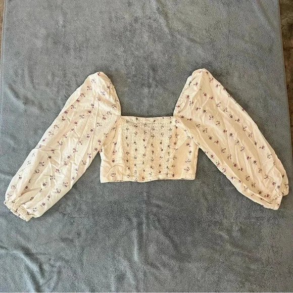 Wild Fable Women's Cream Crop-top - sz S - Picture 2 of 4